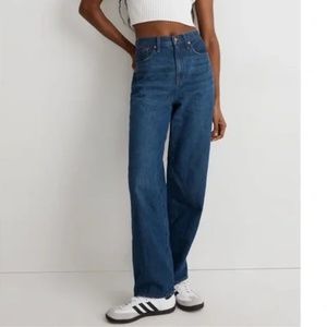 NWT Madewell Baggy Straight High Rise Jeans Size 28